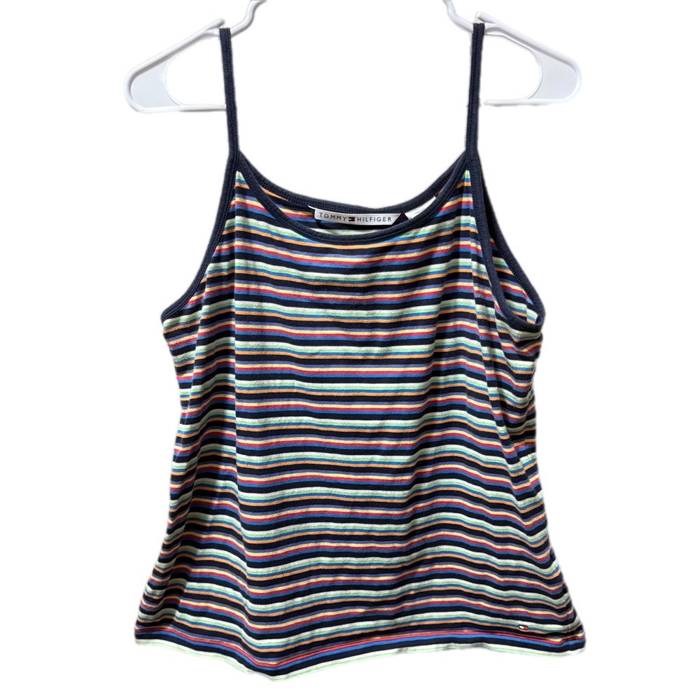 Y2K 2003 Tommy Hilfiger Rainbow Striped Tank Top